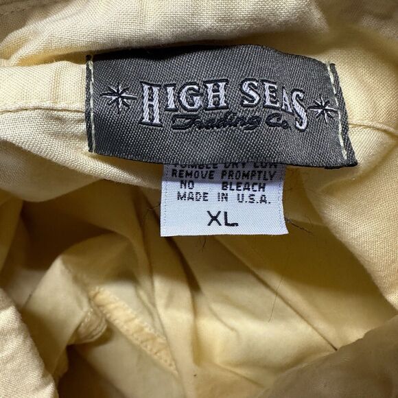 2004 Dr Seuss San Diego County Fair Staff Button Up Shirt Yellow Mens XL USA VTG - Picture 3 of 6